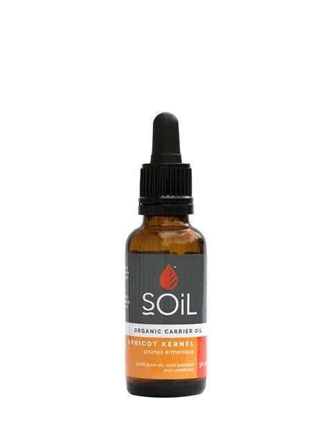 Organic Apricot Kernel Oil (Prunus Armeniaca) 30ml Essential Oils Soil Organic Aromatherapy 