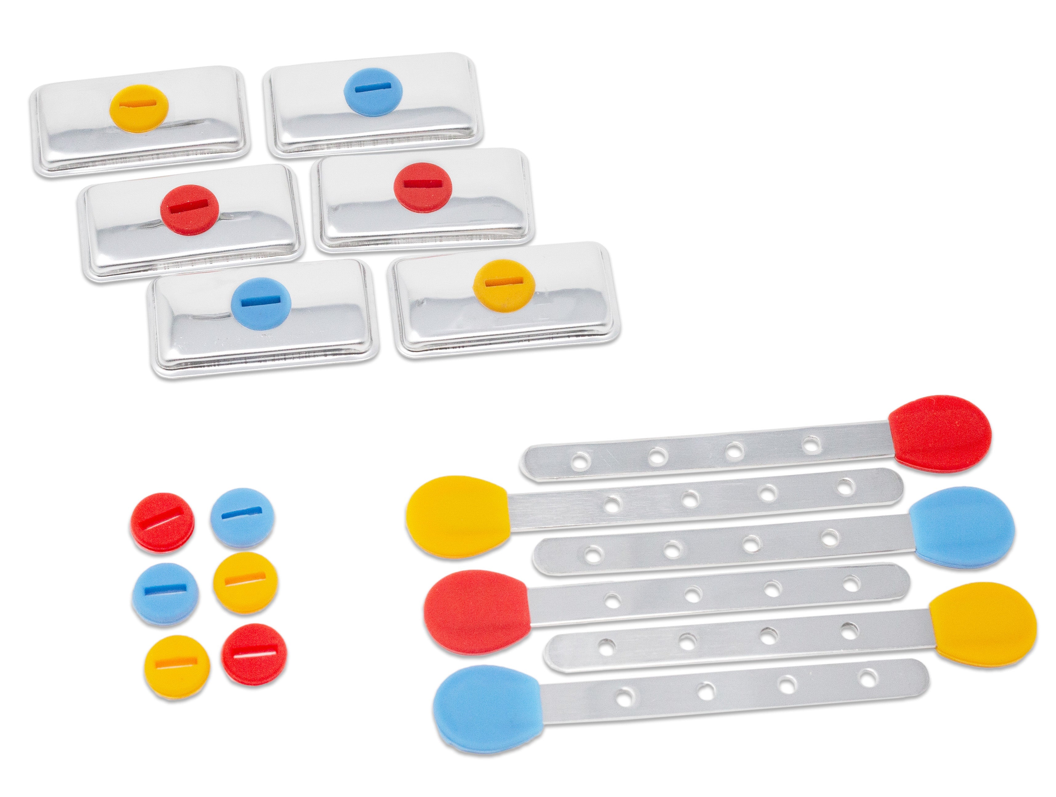 Copy of 6 Reusable Steel Sticks + 6 Lids + 12 Silicone Seals - for Ecozoi Square MINI Popsicle Molds