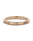 Sand Pave Band - Rose Gold