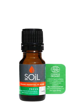Focus - Organic Essential Oil Blend Essential Oils Soil Organic Aromatherapy 