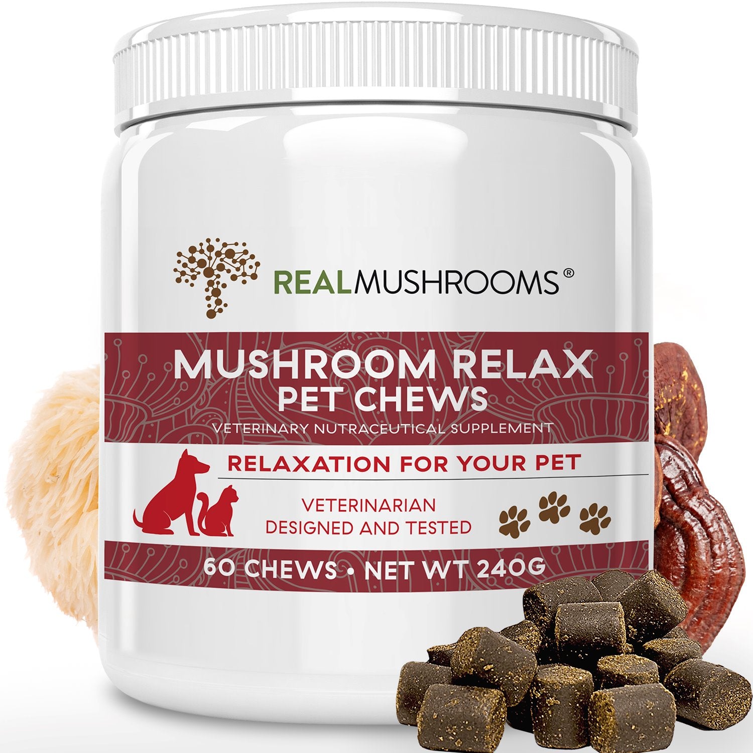 Mushroom Relax Pet Chews Mushroom Extracts Real Mushrooms 