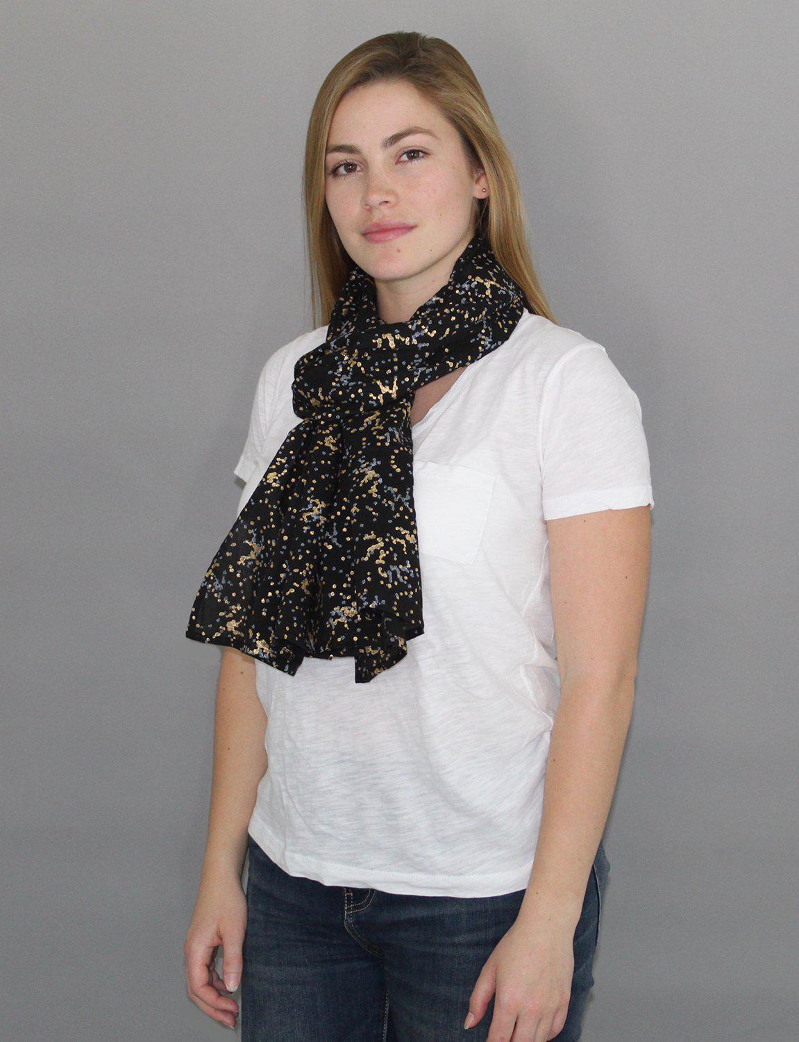 Splatter Dot Organic Woven Scarf Scarf Passion Lilie 