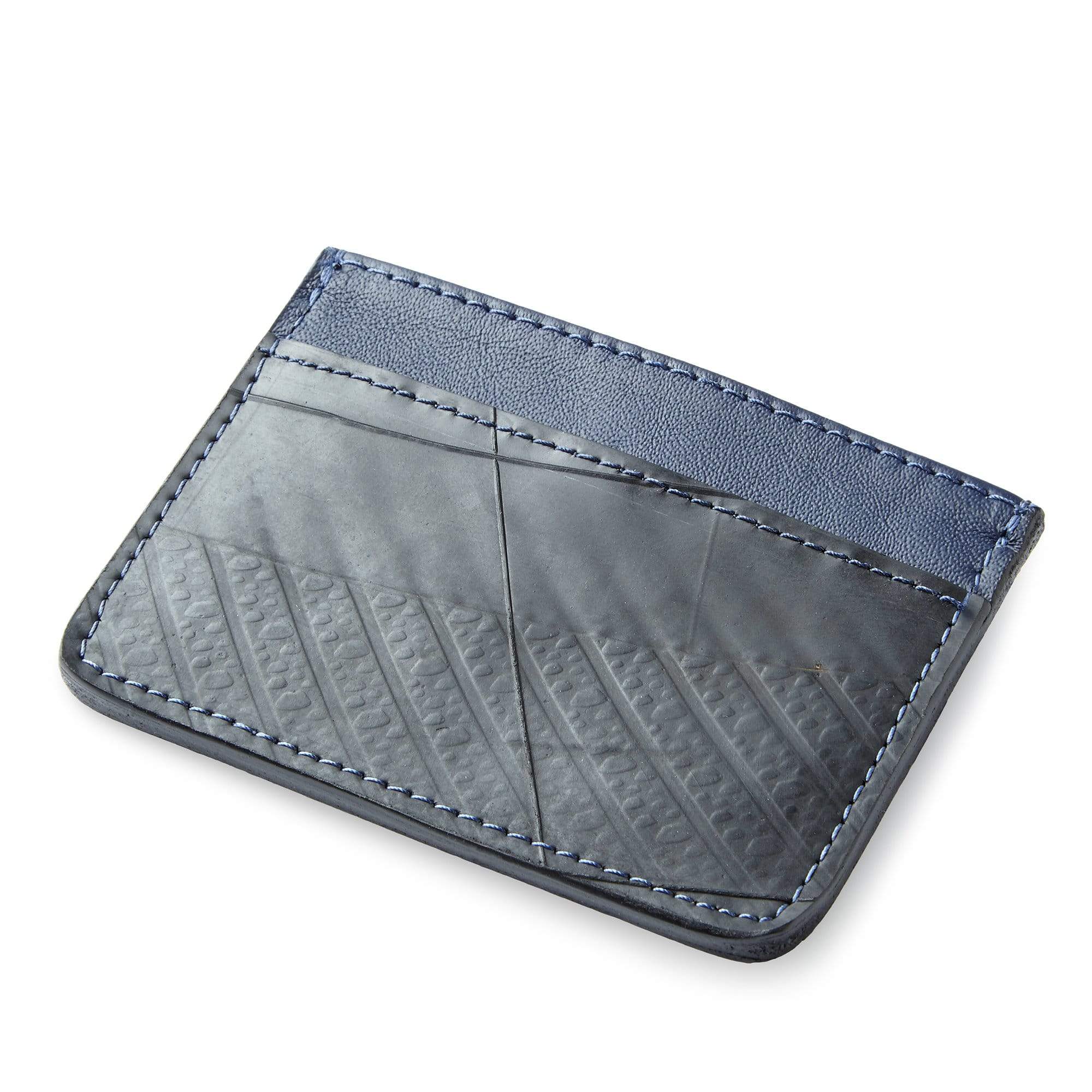 The Voyageur Upcycled Leather Card Holder wallets Brave Soles 