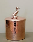 Copper Canister with Duck Knob - Medium Canisters Amoretti Brothers 