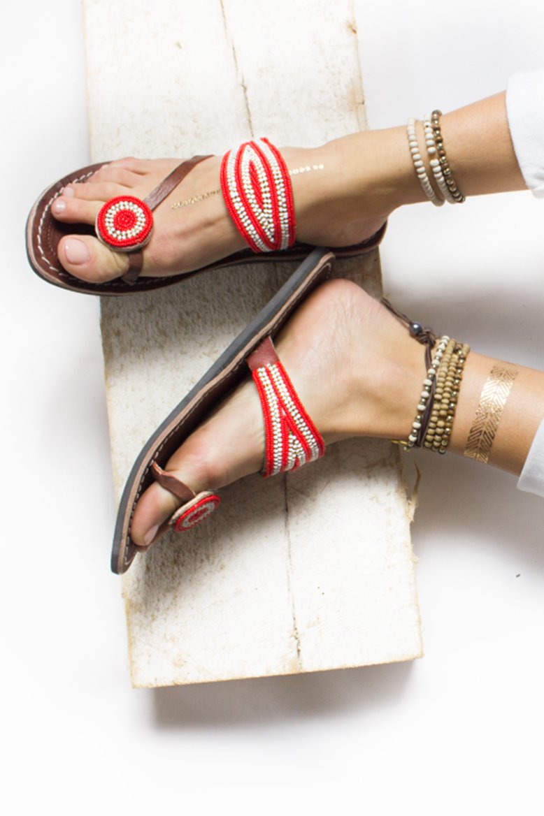 Rafiki Red Sandal Sandals RoHo Goods 