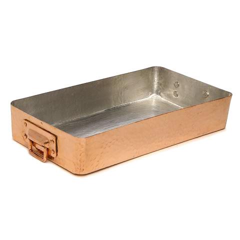 Small Copper Roasting Pan 10.6" x 5.9" roasting pans Amoretti Brothers 