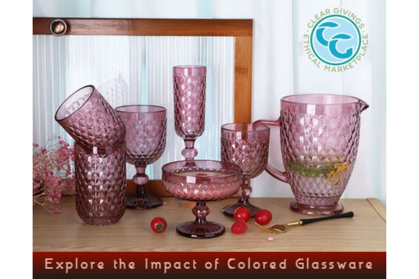 How Does Colored Glassware Affect the Dining Experience?