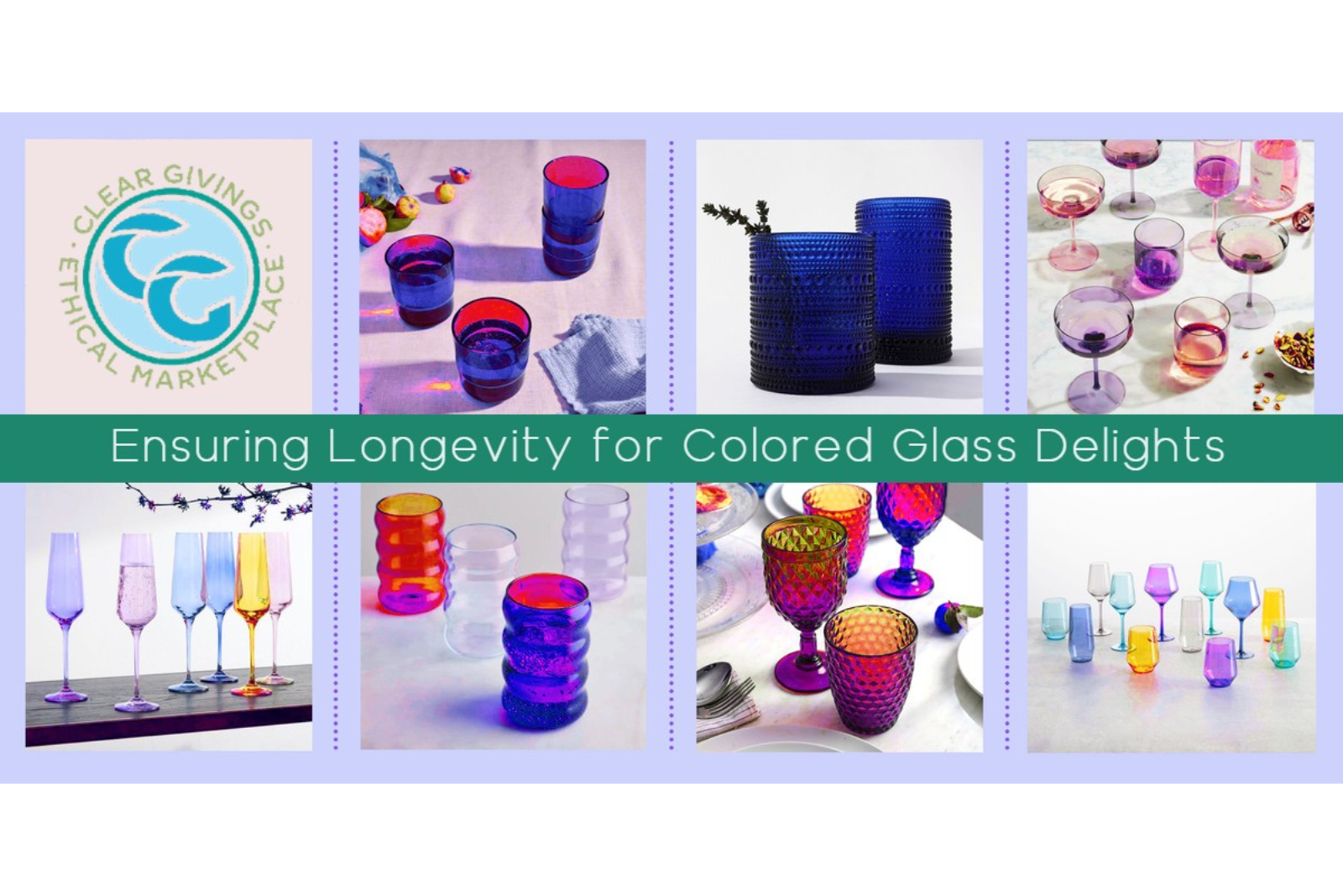 Cleaning and Maintaining Colored Glassware: Dos and Don'ts