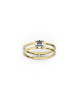 DOUBLE BAND PROMISE RING 0.5 Ct