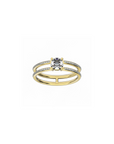 DOUBLE BAND PAVE RING 0.5 Ct