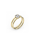DOUBLE BAND PROMISE RING 0.75 Ct