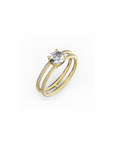 DOUBLE BAND PAVE RING 0.75 Ct
