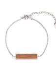 Harmony Walnut - Silver Bracelet