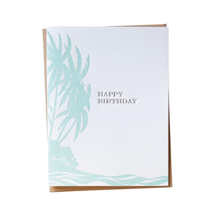 Vintage Island Birthday Card Greeting Card Bradley & Lily 