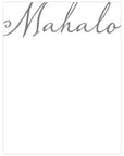 Mahalo Script Letterpress Note Cards - Set of 6 Card Bradley & Lily 