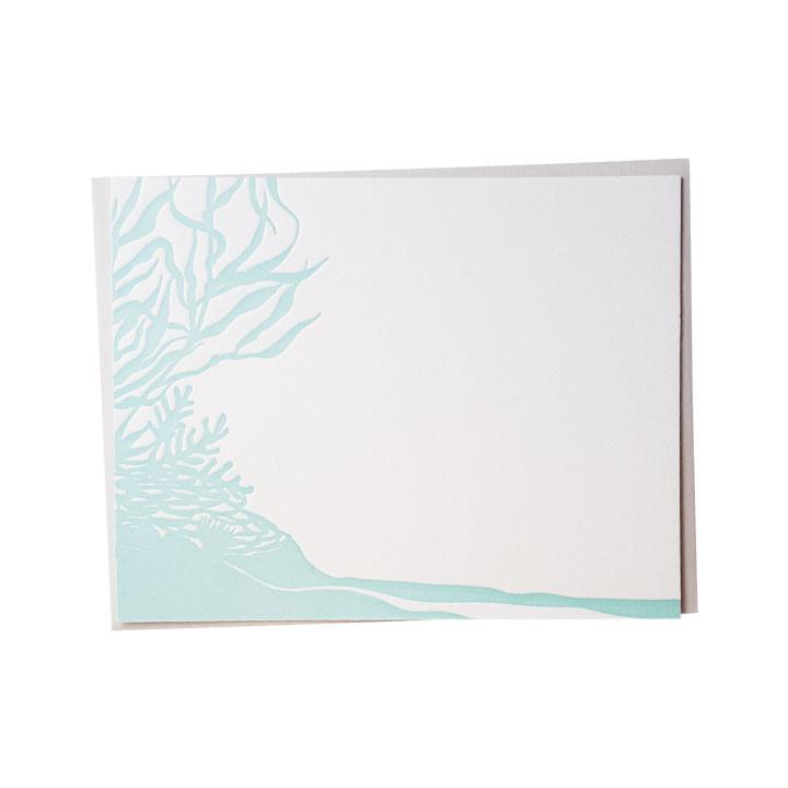 Reef Silhouette Letterpress Note Cards Note Card Bradley & Lily 