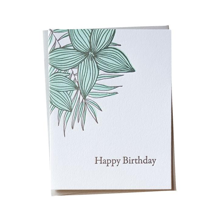 Plumeria Birthday Card Birthday Card Bradley &amp; Lily 