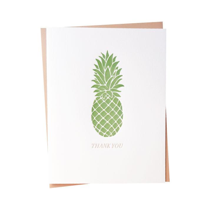 Pineapple Thank You Card Greeting Card Bradley & Lily 