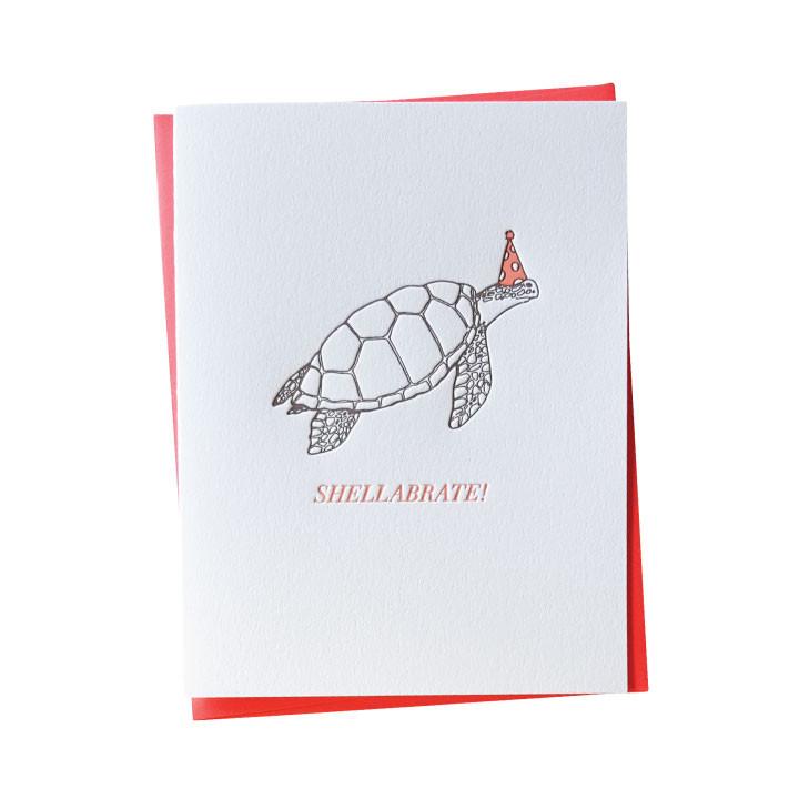 Shellabrate Turtle Birthday Card Birthday Card Bradley & Lily 