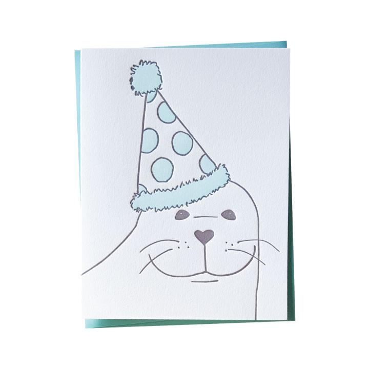 Monk Seal Card Birthday Card Bradley & Lily 