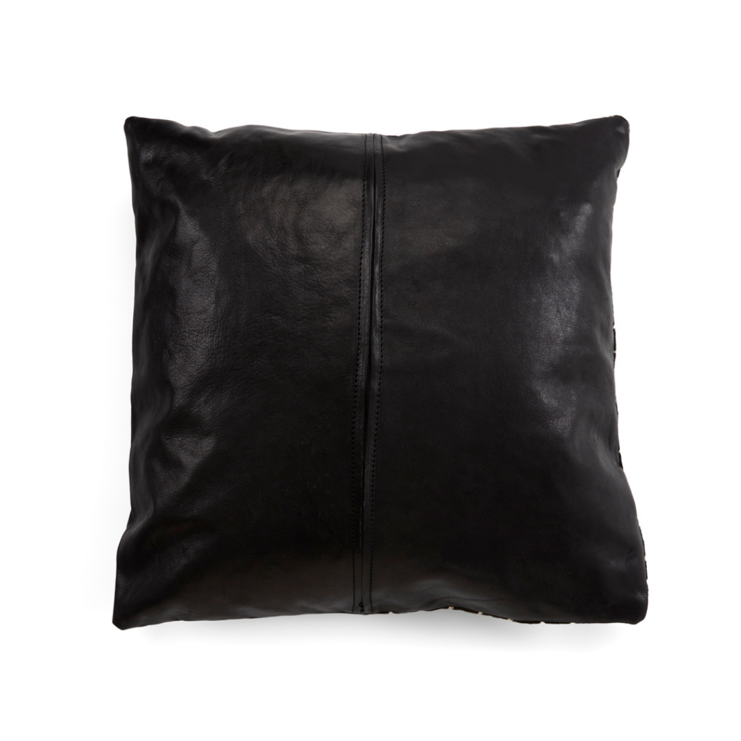 Asili Mudcloth Pillow, Black