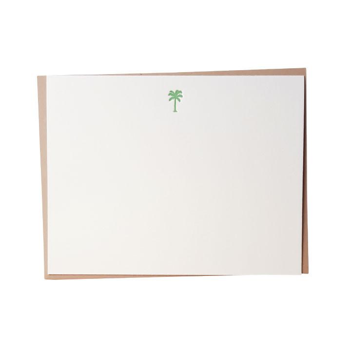Palm Letterpress Note Cards - Set of 6 Note Card Bradley & Lily 