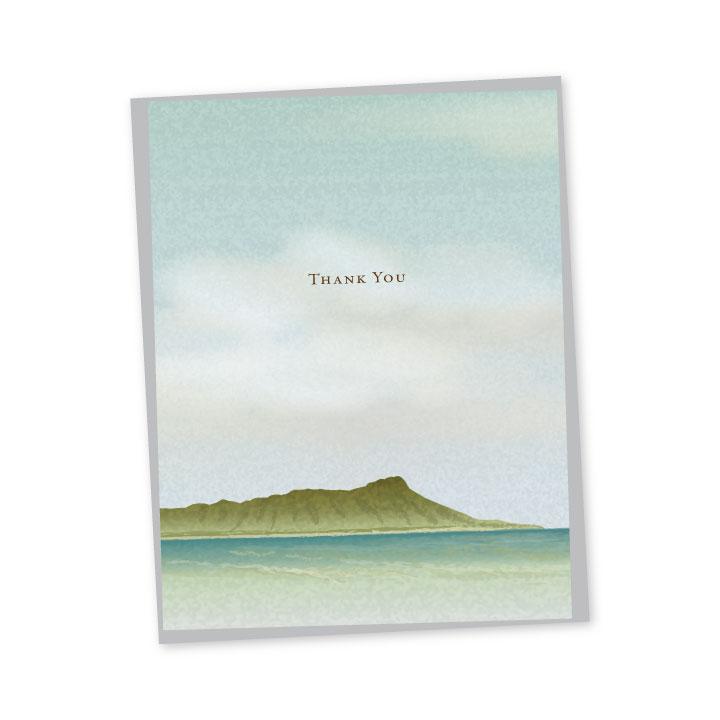 Diamond Head Thank You Notes Note Card Bradley & Lily 
