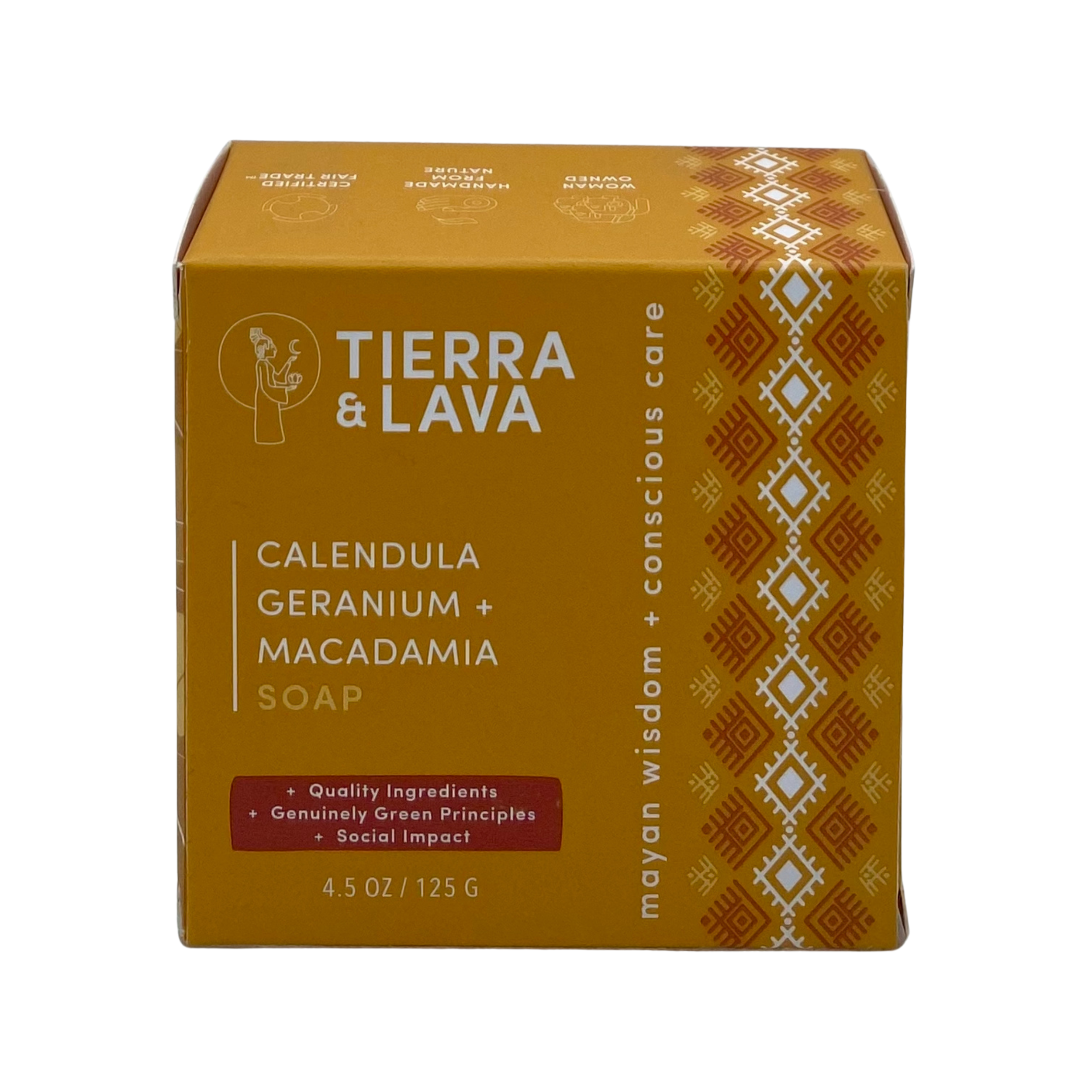 Calendula, Geranium Soap &amp; Macadamia Bar (4.5oz)