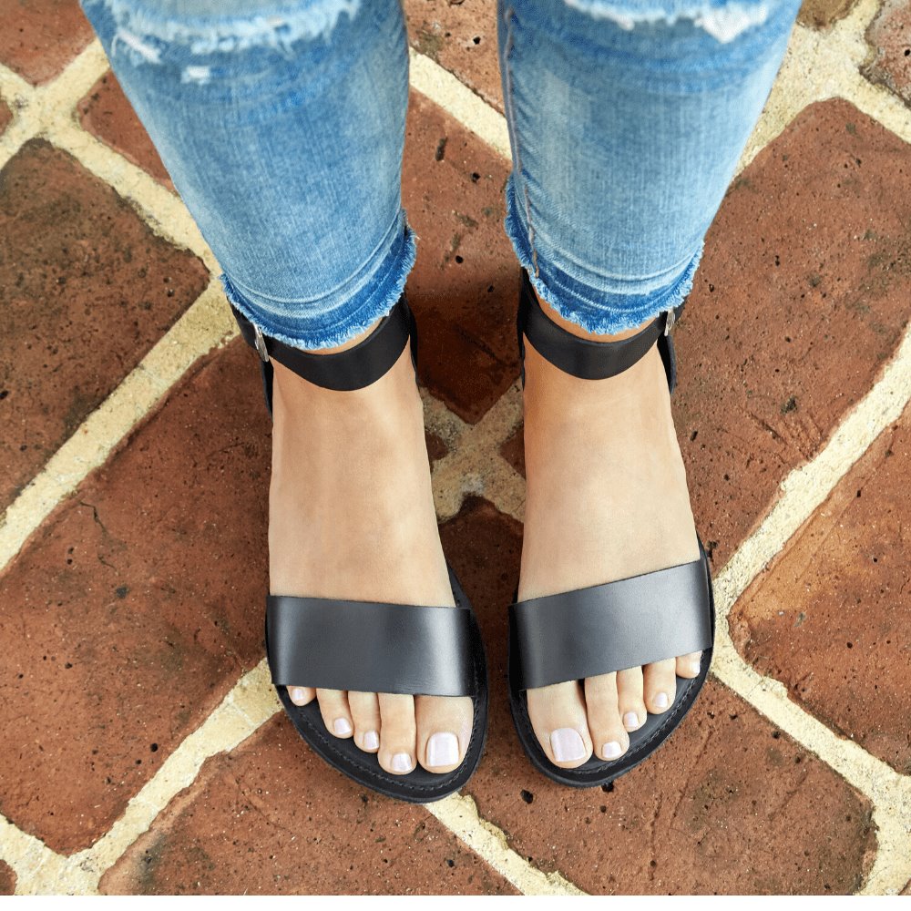 The Camila Leather Flatform Sandal Sandals Brave Soles 