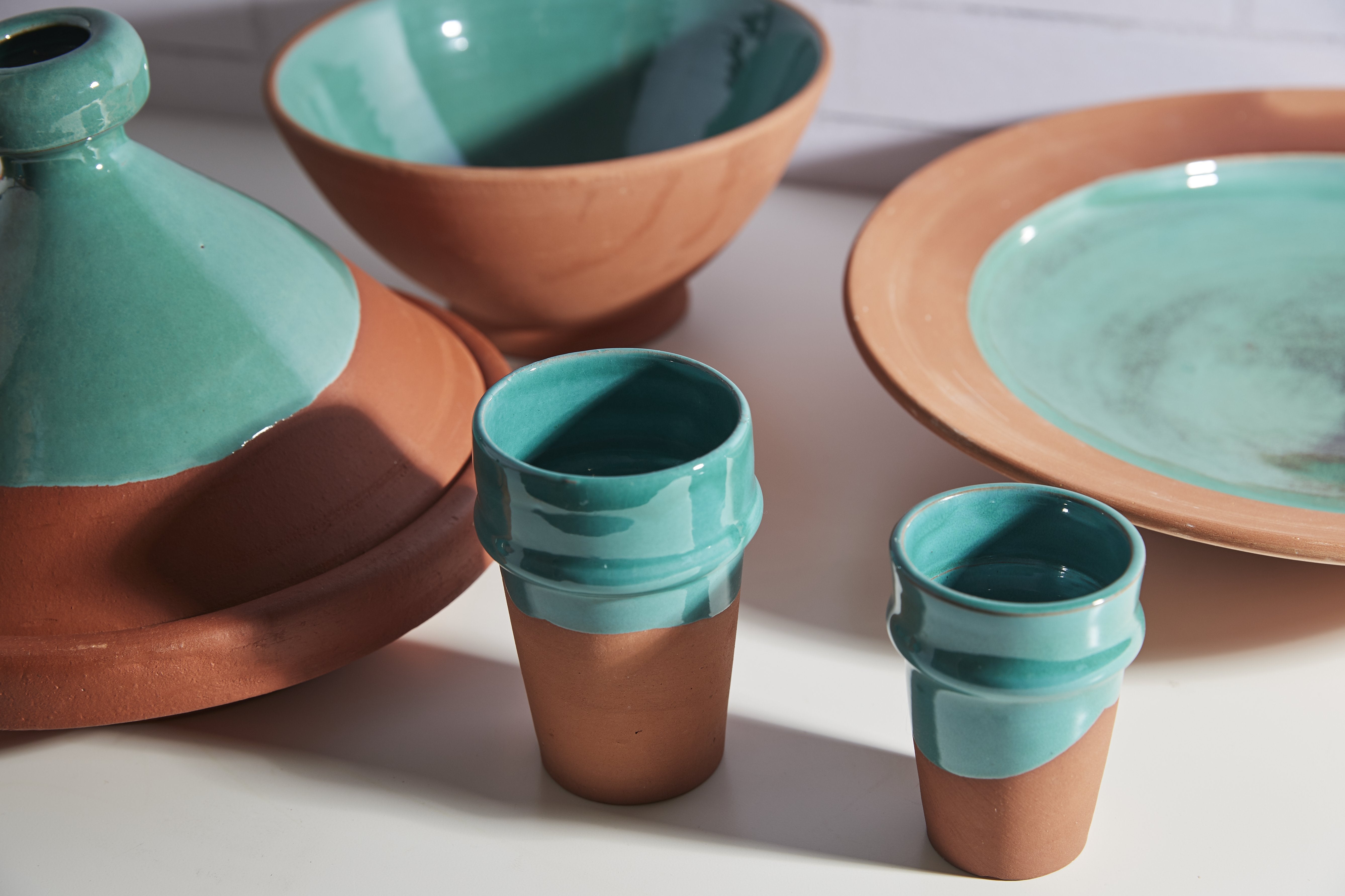 Moroccan Terracotta Serving Bowls Serving Bowls Verve Culture 