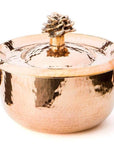 Copper Cocotte 1.2 qt with Flower Lid Cocottes Amoretti Brothers 