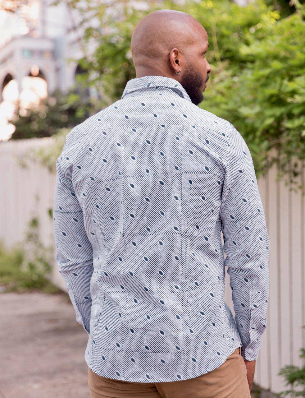The Diagonal Men&#39;s Button Down Shirt - Organic Cotton