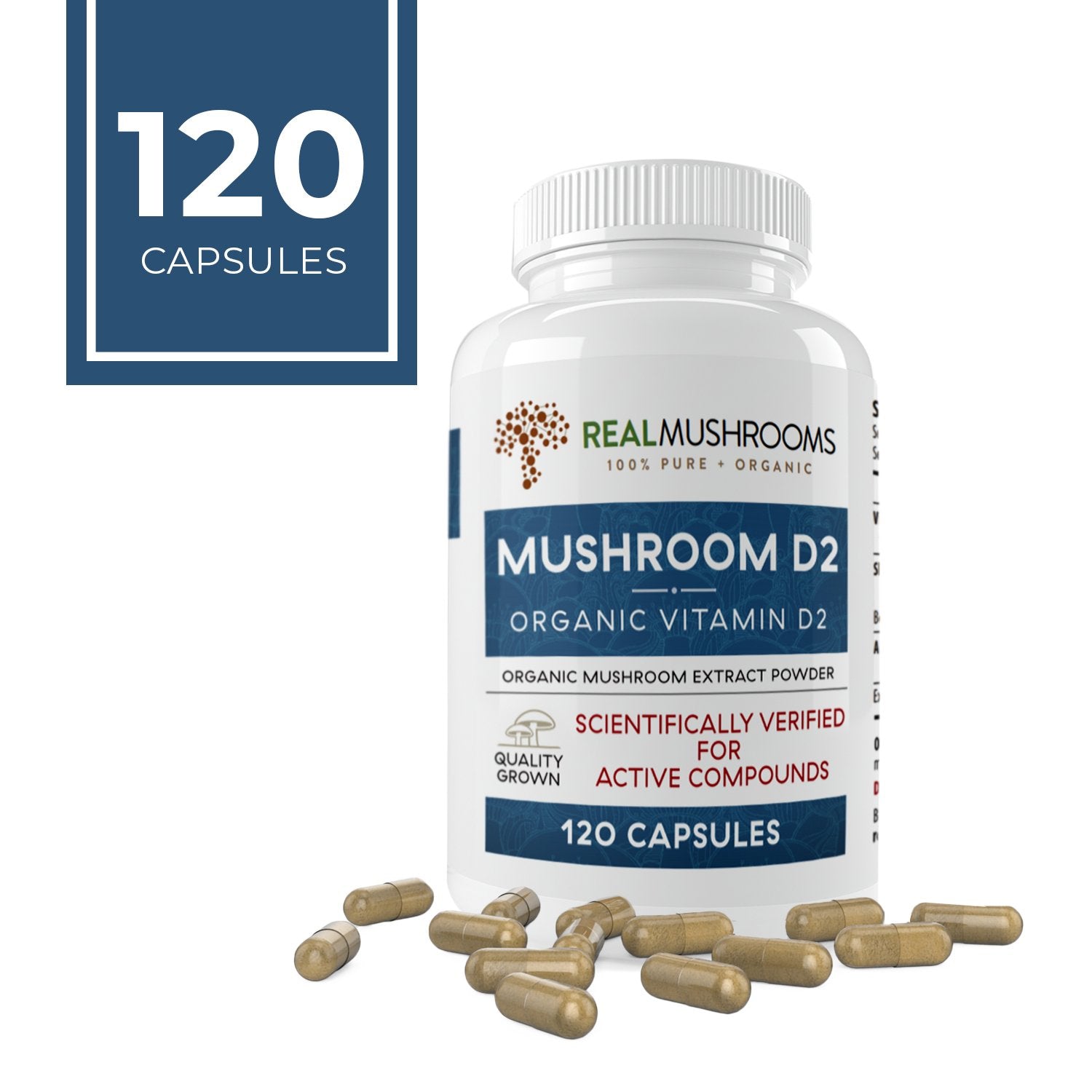 Mushroom D2 Capsules Real Mushrooms 