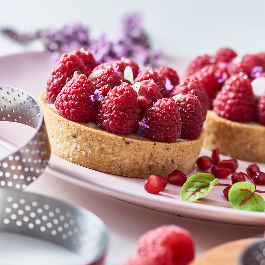 Perforated Round Tart Ring 6pc Set - 0.8&quot;H