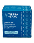 Lavender, Eucalyptus & Mayan Black Salt Soap Bar (4.5oz)