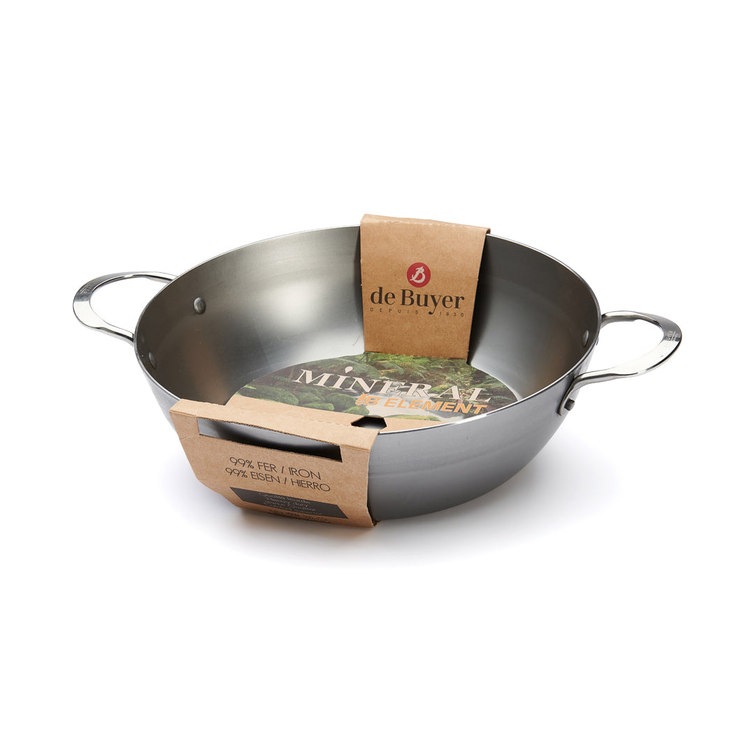 MINERAL B Carbon Steel Country Fry Pan 2 Handles