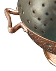 Copper Colander 12.5" with Brass Handles Colanders Amoretti Brothers 