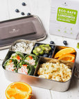 Stainless Steel 5 Compartment Bento Leak Proof Lunch Boxes ecozoi 