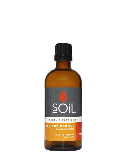 Organic Apricot Kernel Oil (Prunus Armeniaca) 100ml Essential Oils Soil Organic Aromatherapy 