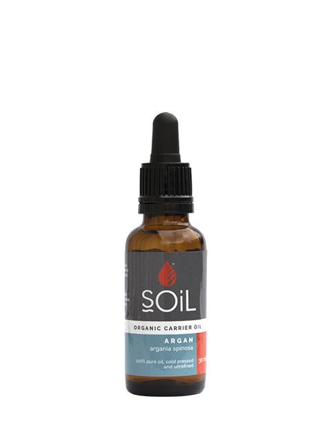 Organic Argan Oil (Argania Spinosa) 30ml Essential Oils Soil Organic Aromatherapy 