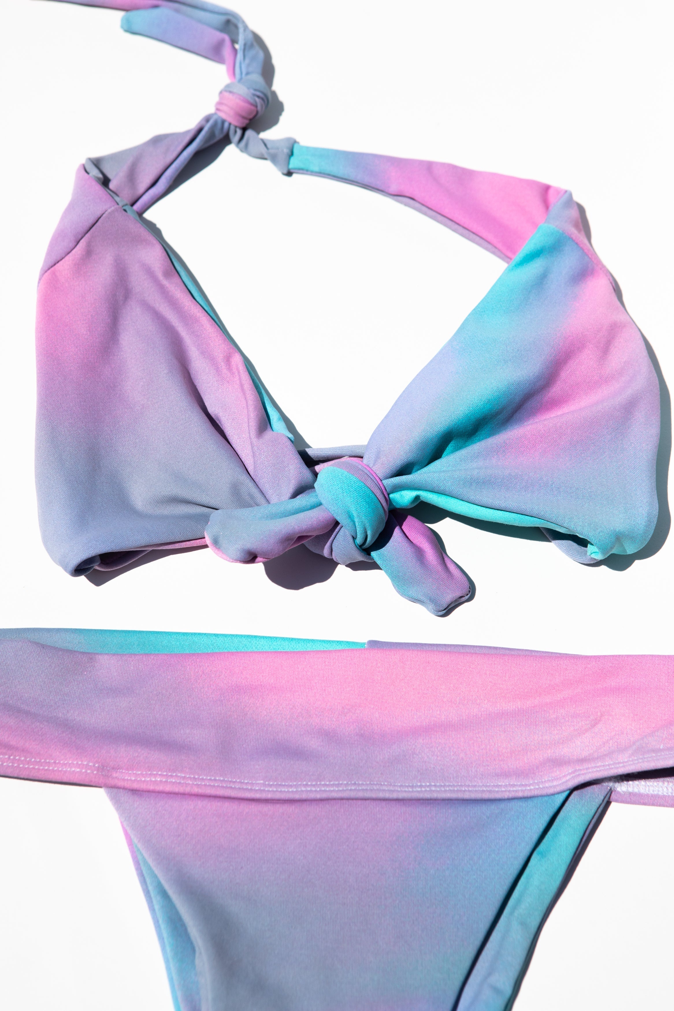 Kari Tie Dye Triangle Top Bikini Top Bold Swimwear 