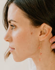 Josephine Turquoise Stud Fringe Earrings