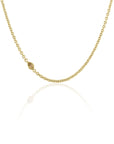 Cable Chain Necklace with Colored Diamond Accent Chains Debra Navarro 