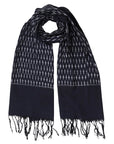 Classic Blue Ikat Scarf Scarf Passion Lilie 