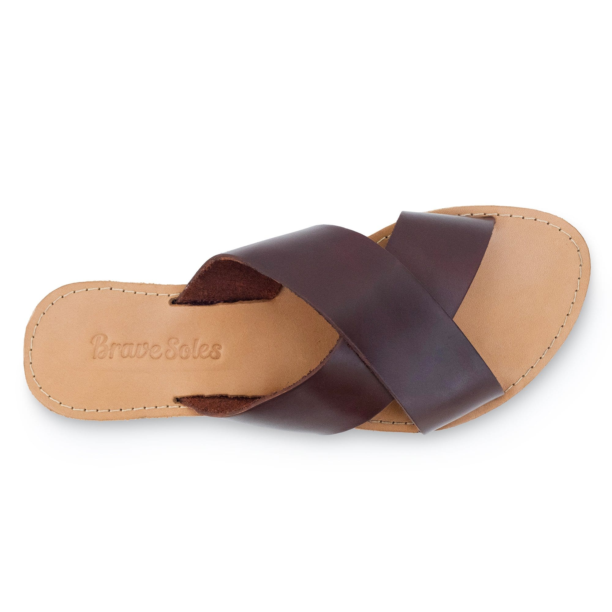The Constanza Leather Slide Sandal Sandals Brave Soles 