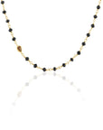 Black Diamond Bead Chain with Colored Diamond Accent Chains Debra Navarro 