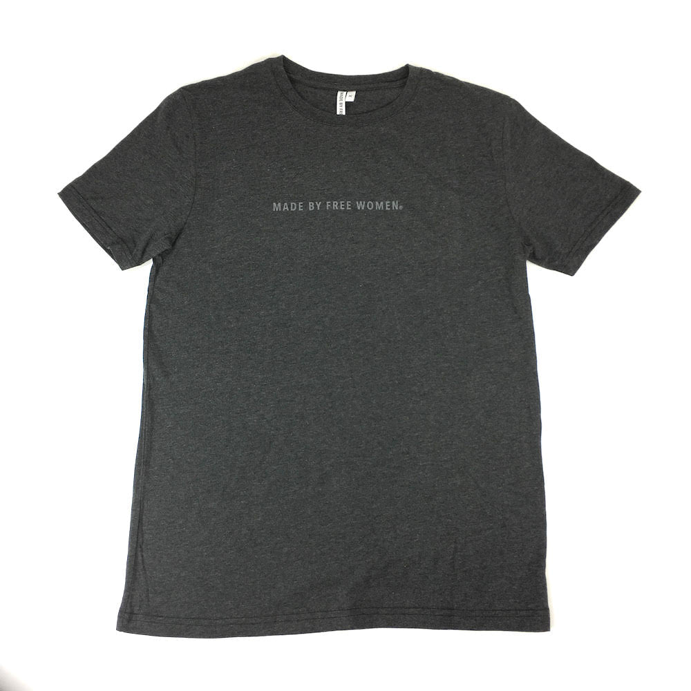 CREW CHARCOAL MADE BY FREE WOMEN T-Shirt Made Free 