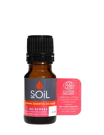 De-Stress - Organic Essential Oil Blend Aromatherapy Soil Organic Aromatherapy 