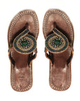 Duru Green Round Sandal Sandals RoHo Goods 