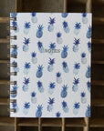 Blue Pineapple Spiral Bound Notebook Notebook Bradley & Lily 